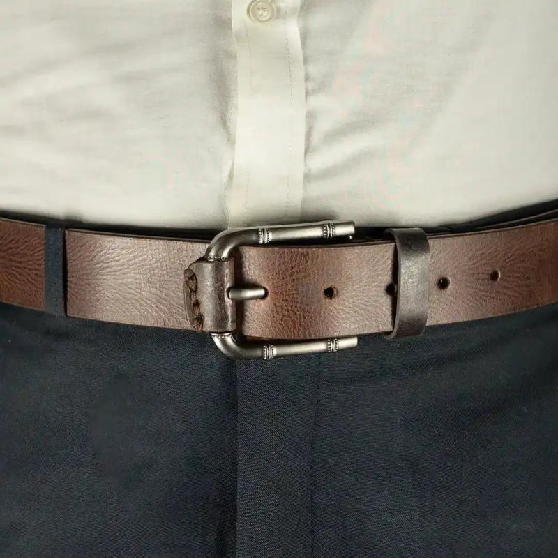 HERITAGE - Rustic Texture Men's Leather Belt