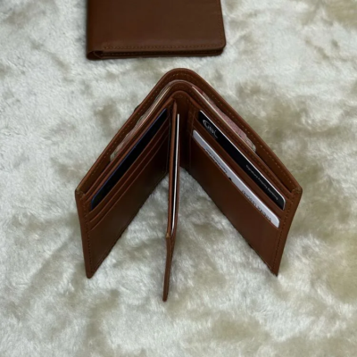 Men Leather Premium Soft Tan Wallet – Slim