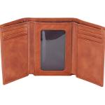 Trifold Genuine Leather Wallet Low MOQ High-Quality Multi Card Business Wallet